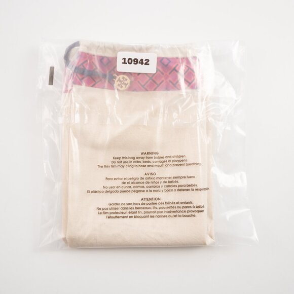 TORY BURCH drawstring dustbag for handbag with gold logo - Picture 6 of 6